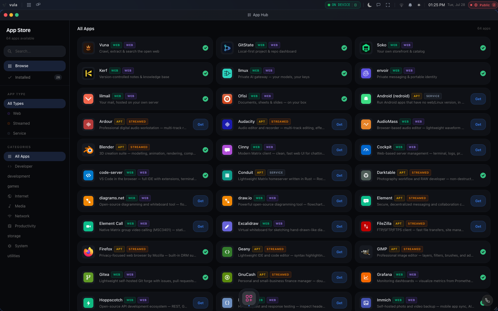 Vulos — App Hub